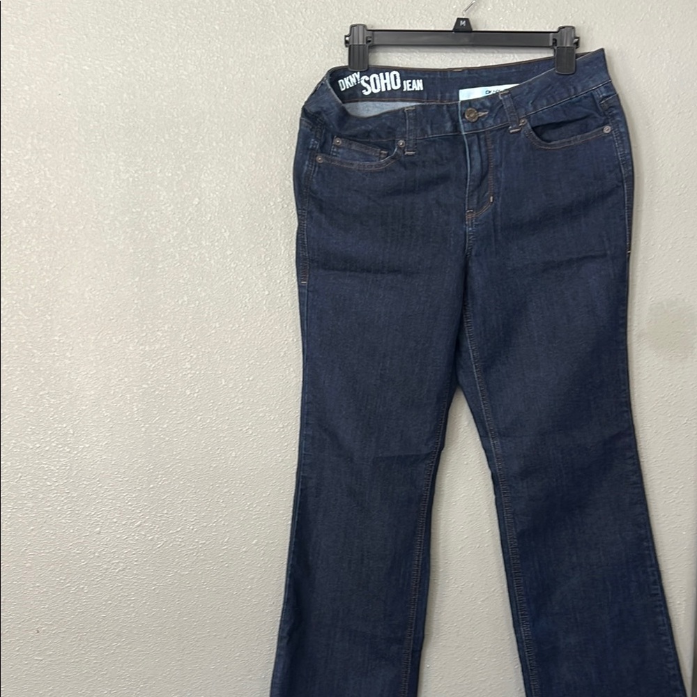 DKNY Soho Women's Blue Jeans Straight Leg Size 10